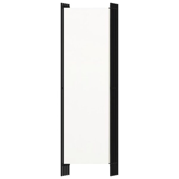 vidaXL 5-Panel Room Divider White 98.4"x70.9" - Image 4