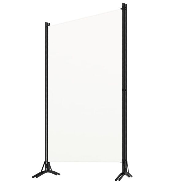 vidaXL 3-Panel Room Divider White 102.4"x70.9" Fabric - Image 3