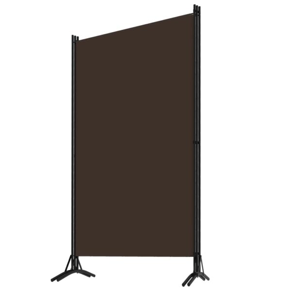 vidaXL 3-Panel Room Divider Brown 102.4"x70.9" Fabric - Image 3