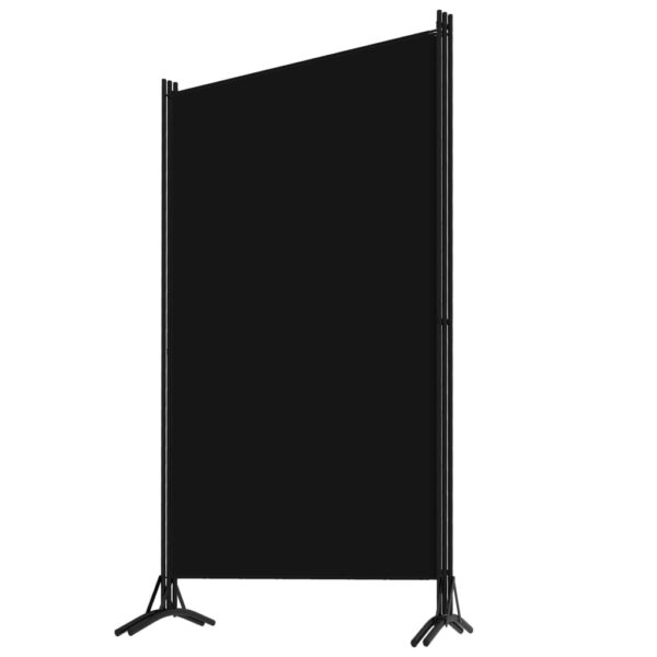 vidaXL 3-Panel Room Divider Black 102.4"x70.9" Fabric - Image 3