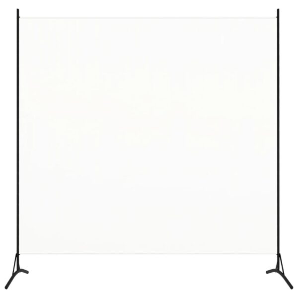 vidaXL Room Divider White 68.9"x70.9" Fabric