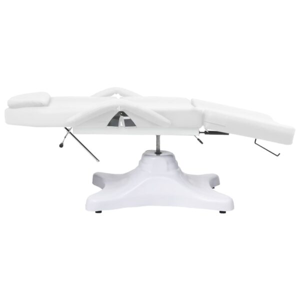 vidaXL Massage Table White 70.9"x24.4"x(34.1"-46.5") - Image 4