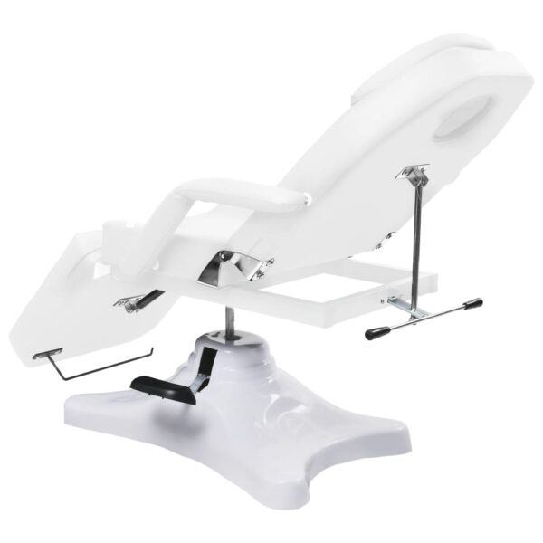 vidaXL Massage Table White 70.9"x24.4"x(34.1"-46.5") - Image 5