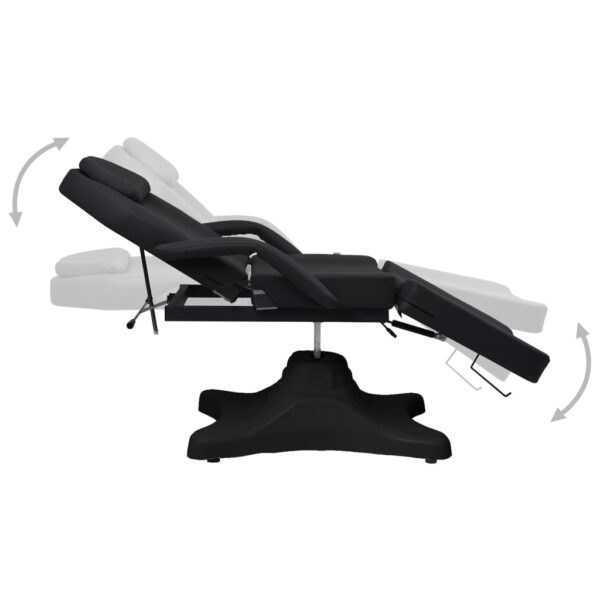 vidaXL Massage Table Black 70.9"x24.4"x(34.1"-46.5") - Image 3