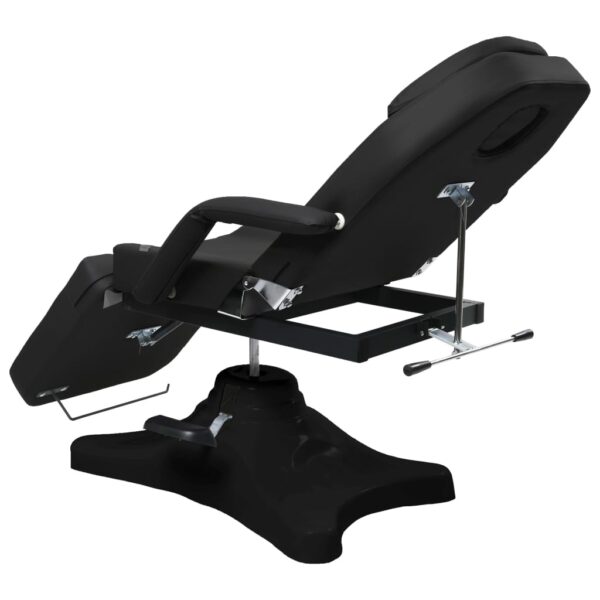 vidaXL Massage Table Black 70.9"x24.4"x(34.1"-46.5") - Image 5