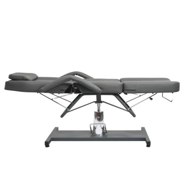 vidaXL Massage Table Gray 70.9"x24.4"x(34.3"-44.1") - Image 4