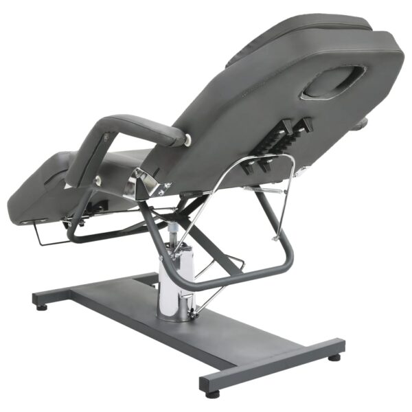 vidaXL Massage Table Gray 70.9"x24.4"x(34.3"-44.1") - Image 5