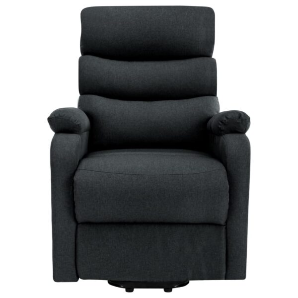 vidaXL Power Lift Massage Recliner Dark Gray Fabric - Image 3