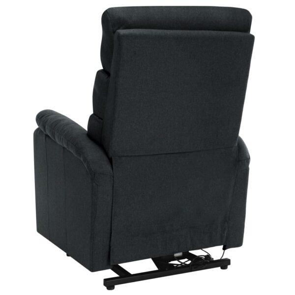 vidaXL Power Lift Massage Recliner Dark Gray Fabric - Image 6