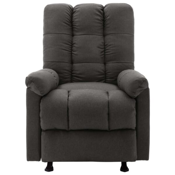 vidaXL Recliner Dark Gray Fabric - Image 2