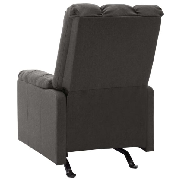 vidaXL Recliner Dark Gray Fabric - Image 3