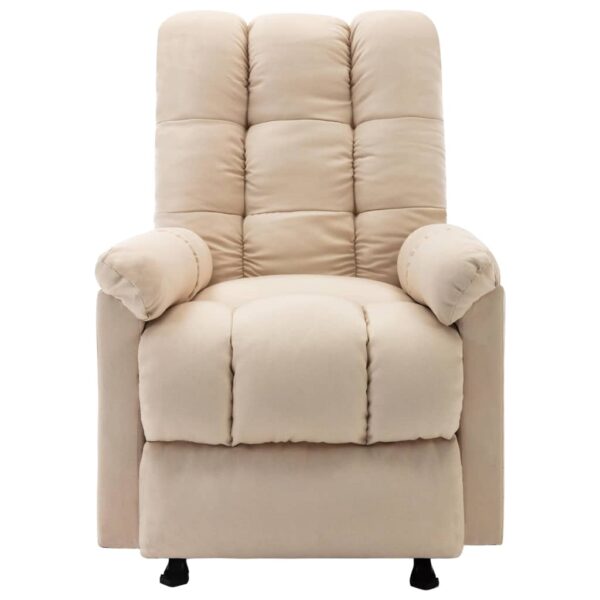 vidaXL Recliner Cream Fabric - Image 2