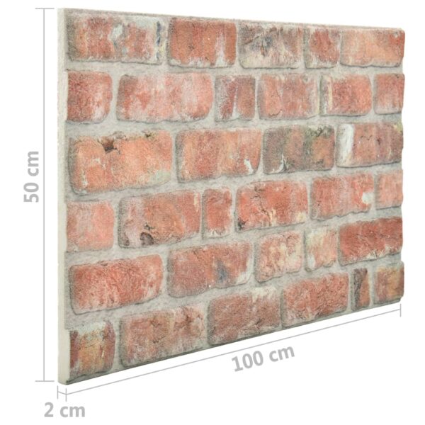 vidaXL 3D Wall Panels with Red Brick Design 11 pcs EPS - Image 8