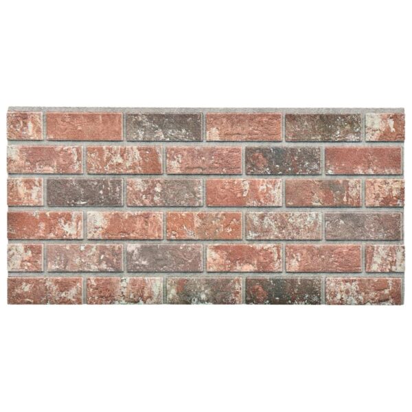 vidaXL 3D Wall Panels with Dark Brown & Gray Brick Design 11 pcs EPS - Image 2