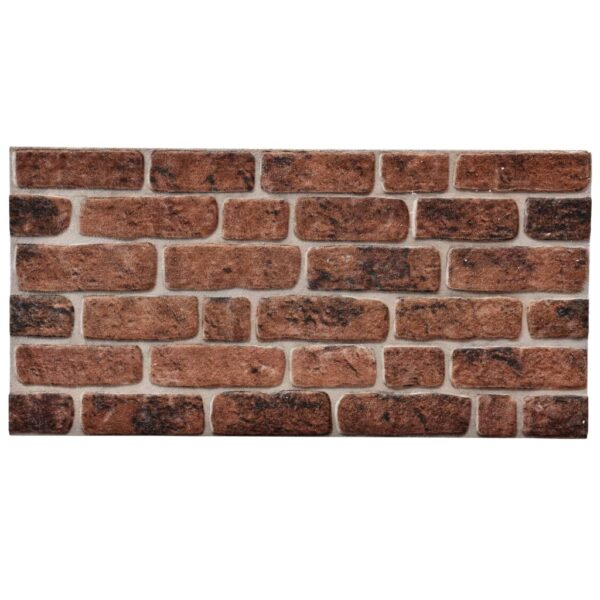 vidaXL 3D Wall Panels with Dark Brown Brick Design 11 pcs EPS - Image 2