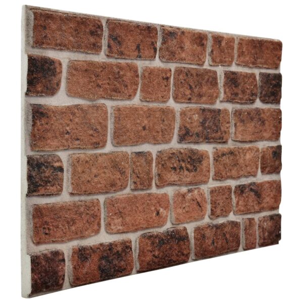 vidaXL 3D Wall Panels with Dark Brown Brick Design 11 pcs EPS - Image 4