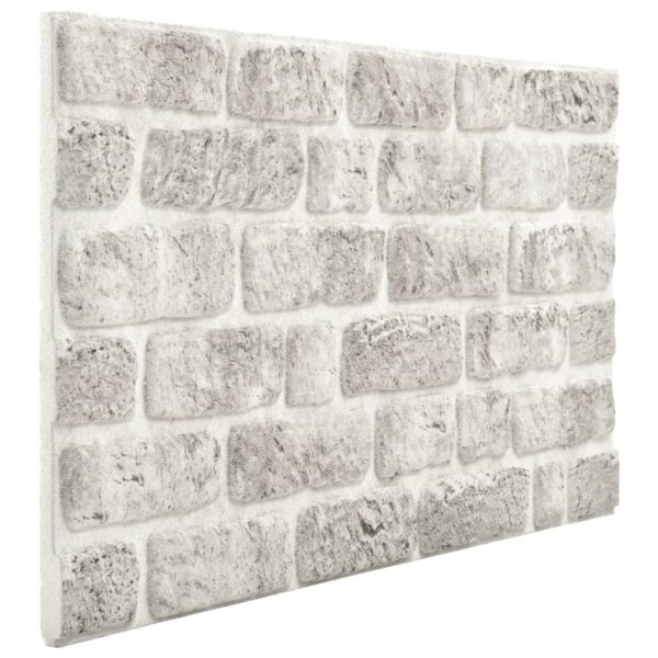 vidaXL 3D Wall Panels with Light Gray Brick Design 11 pcs EPS - Image 5