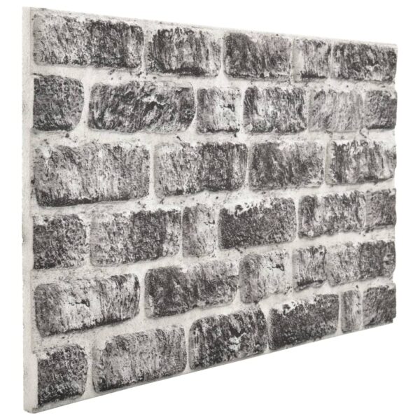 vidaXL 3D Wall Panels with Dark Gray Brick Design 11 pcs EPS - Image 4