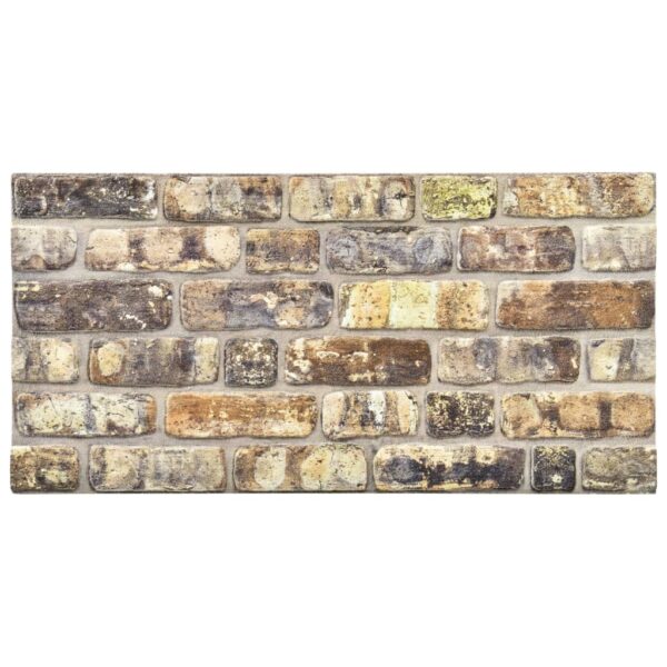 vidaXL 3D Wall Panels with Multicolor Brick Design 11 pcs EPS - Image 2