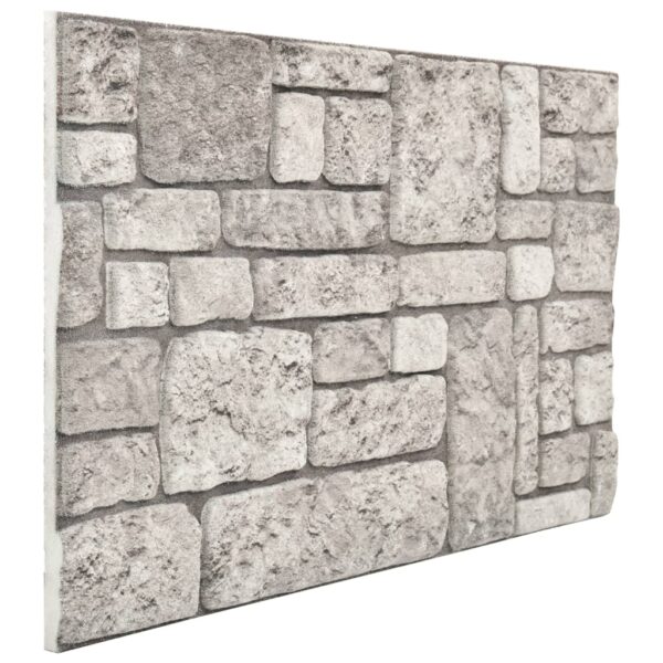 vidaXL 3D Wall Panels with Gray Brick Design 11 pcs EPS - Image 5