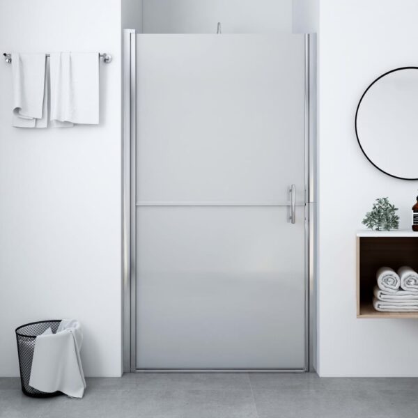 vidaXL Shower Door Frost Tempered Glass 31.9"x76.8"