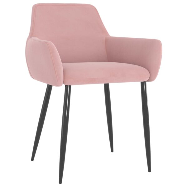 vidaXL Dining Chairs 2 pcs Pink Velvet - Image 2