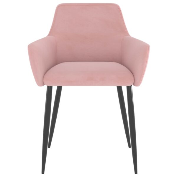 vidaXL Dining Chairs 2 pcs Pink Velvet - Image 3