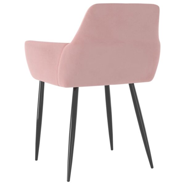 vidaXL Dining Chairs 2 pcs Pink Velvet - Image 5