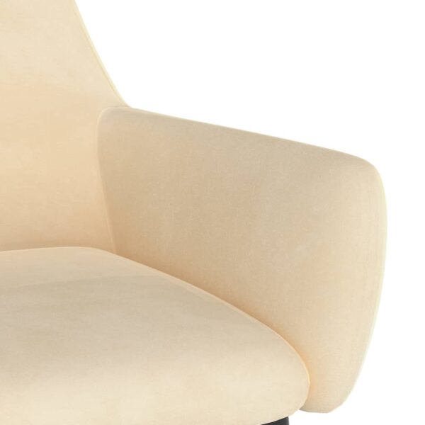 vidaXL Dining Chairs 2 pcs Cream Velvet - Image 6