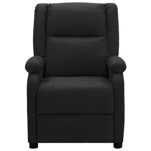 vidaXL Massage Chair Black Faux Leather - Image 2