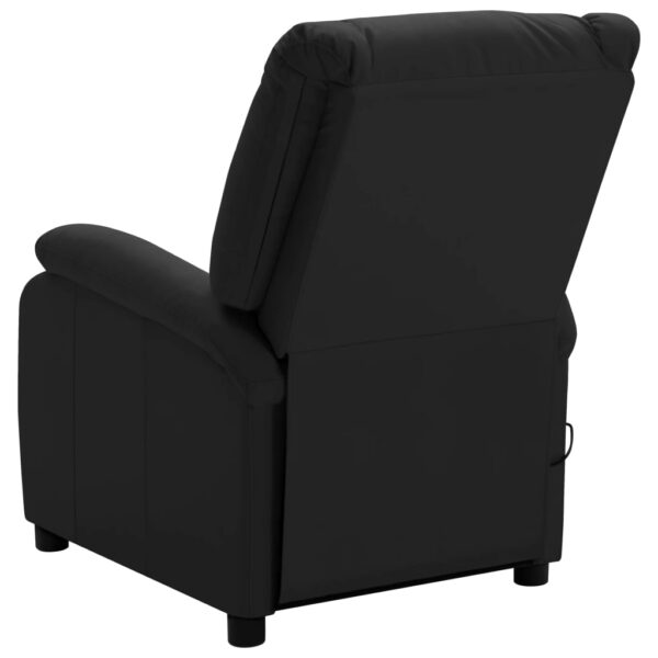 vidaXL Massage Chair Black Faux Leather - Image 3