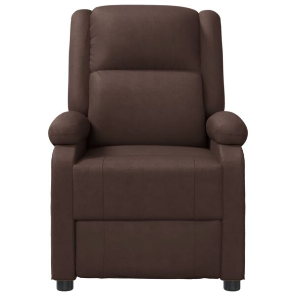 vidaXL Massage Chair Brown Faux Leather - Image 3