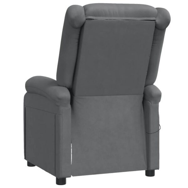 vidaXL Massage Chair Anthracite Faux Leather - Image 5