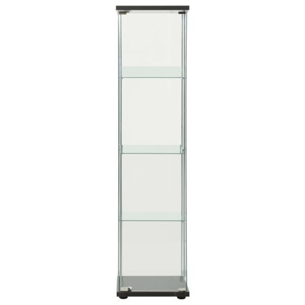 vidaXL Storage Cabinet Tempered Glass White - Image 2