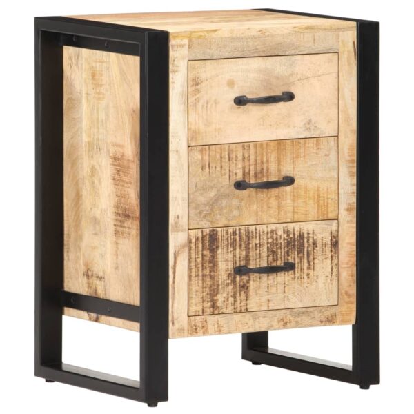 vidaXL Bedside Cabinet 15.7"x13.8"x21.7" Solid Mango Wood - Image 11