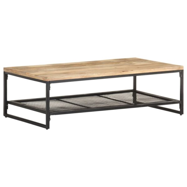 vidaXL Coffee Table 43.3"x23.6"x13.8" Solid Mango Wood - Image 9