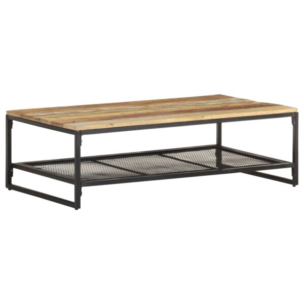 vidaXL Coffee Table 43.3"x23.6"x13.8" Solid Reclaimed Wood