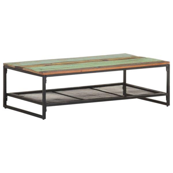 vidaXL Coffee Table 43.3"x23.6"x13.8" Solid Reclaimed Wood - Image 8