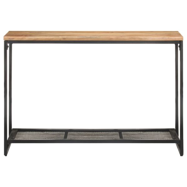 vidaXL Console Table 43.3"x13.8"x29.5" Solid Acacia Wood - Image 2