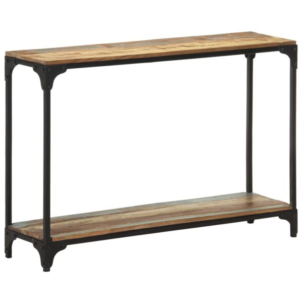 vidaXL Console Table 43.3"x11.8"x29.5" Solid Reclaimed Wood - Image 8