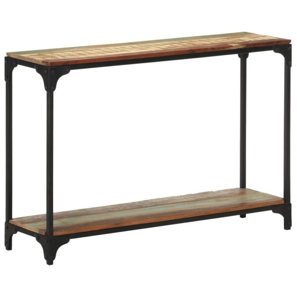 vidaXL Console Table 43.3"x11.8"x29.5" Solid Reclaimed Wood - Image 9