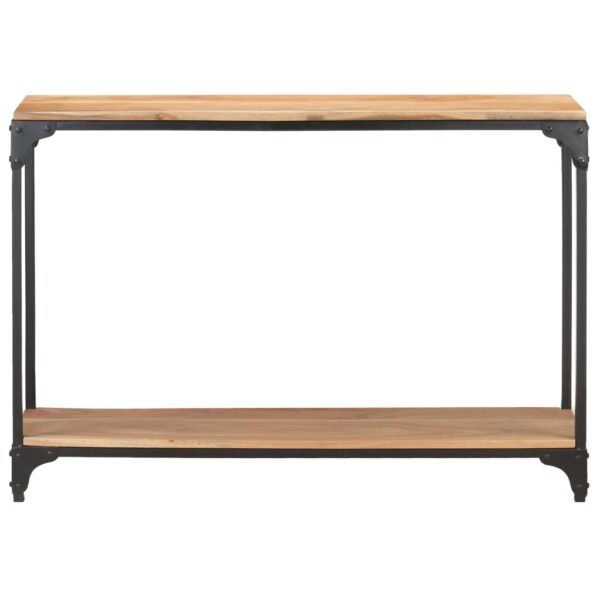 vidaXL Console Table 43.3"x11.8"x29.5" Solid Acacia Wood - Image 2