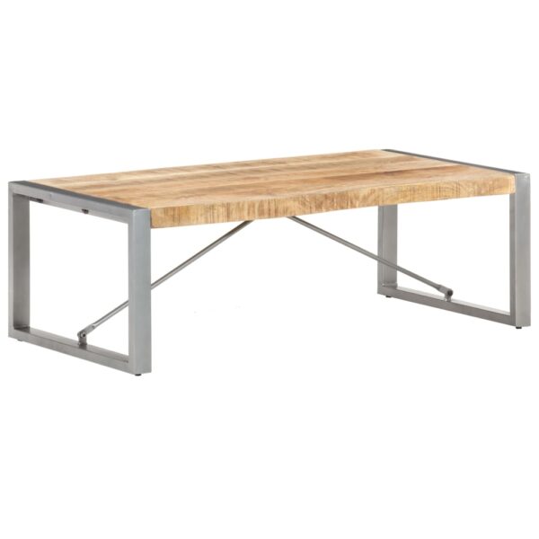 vidaXL Coffee Table 47.2"x23.6"x15.7" Rough Mango Wood - Image 8