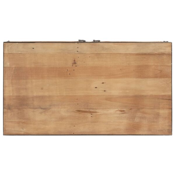 vidaXL Coffee Table 35.4"x19.7"x15.4" Solid Reclaimed Wood - Image 4