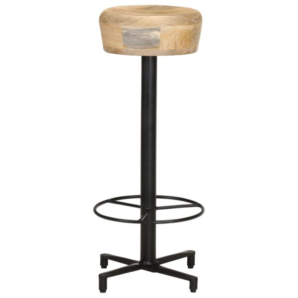 vidaXL Bar Stools 2 pcs 29.9" Solid Mango Wood - Image 3