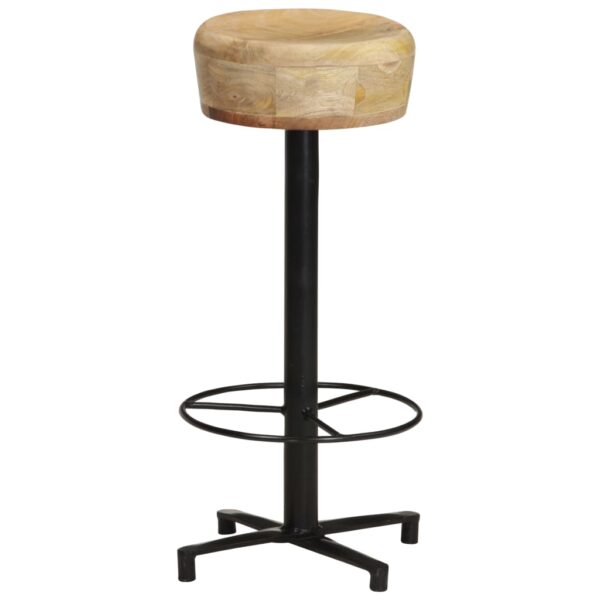 vidaXL Bar Stools 2 pcs 29.9" Solid Mango Wood - Image 7