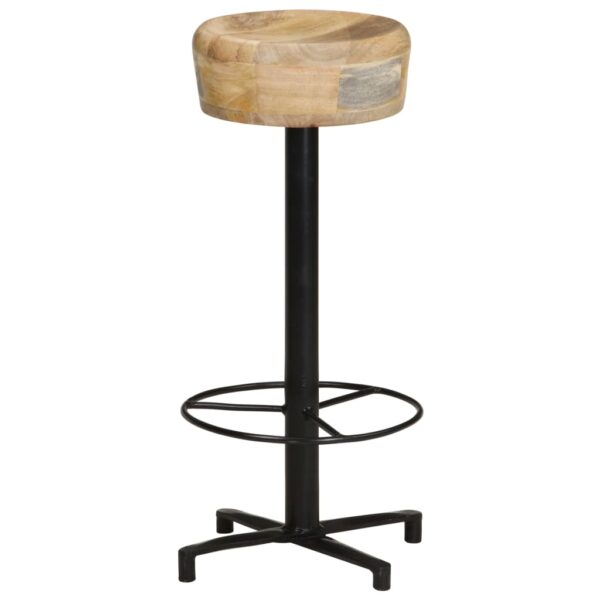 vidaXL Bar Stools 2 pcs 29.9" Solid Mango Wood - Image 8