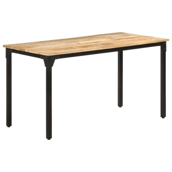 vidaXL Dining Table 55.1"x27.6"x29.9" Rough Mango Wood