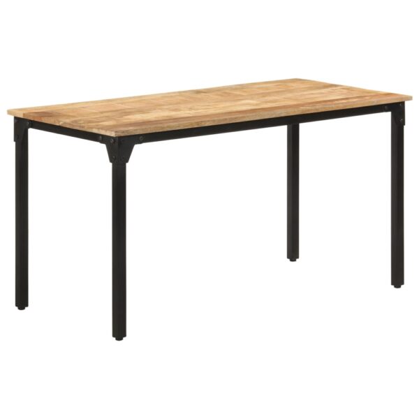 vidaXL Dining Table 55.1"x27.6"x29.9" Rough Mango Wood - Image 11