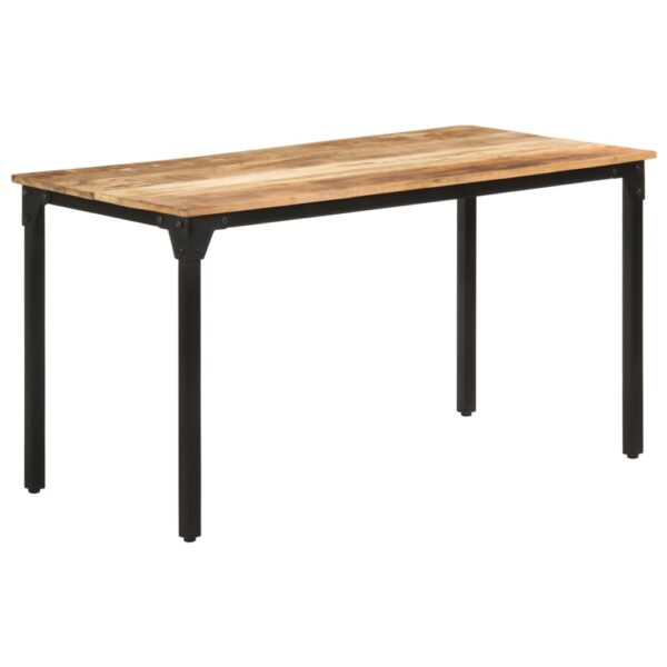 vidaXL Dining Table 55.1"x27.6"x29.9" Rough Mango Wood - Image 9